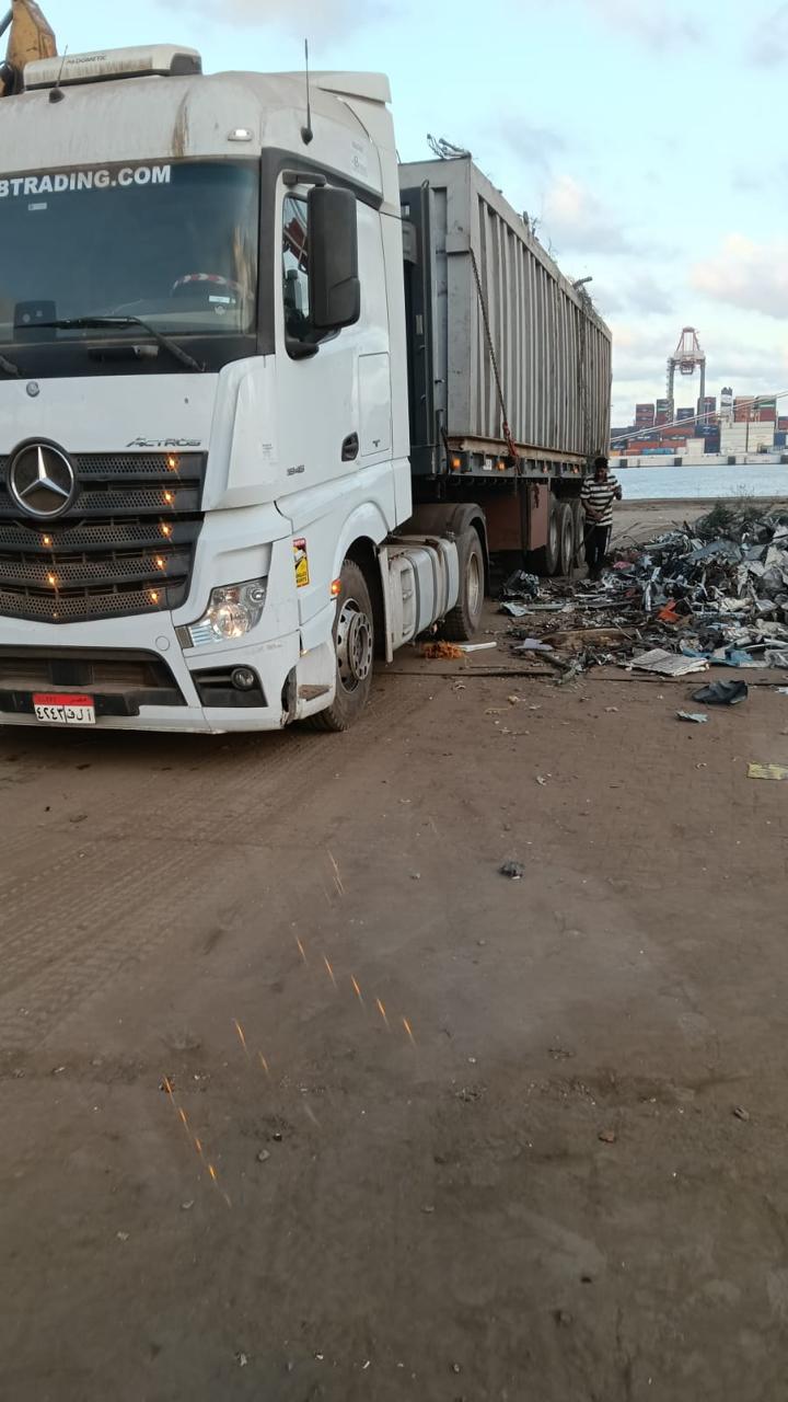 Sprint truck at port facility